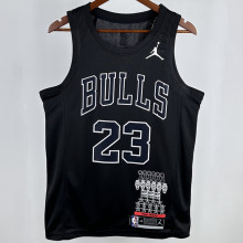Bulls JORDAN #23 Black Honor Edition NBA Jerseys