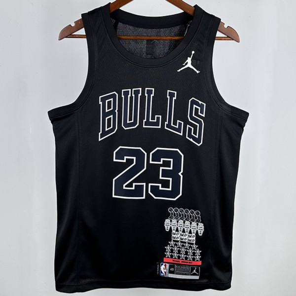 Bulls JORDAN #23 Black Honor Edition NBA Jerseys