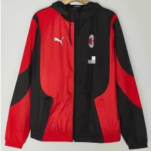 2024/25 AC Red Black  Windbreaker