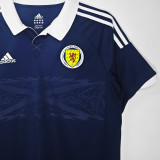 2012/14 Scotland Home Blue Retro Soccer Jersey