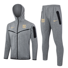 2024/25 BA  Grey Hoody Zipper Jacket Tracksuit 浅橙标
