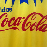 1995 Club America Home Yellow Retro Soccer Jersey