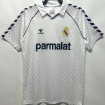 1986/1988 RM White Home Retro Soccer Jersey
