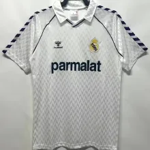 1986/1988 RM White Home Retro Soccer Jersey