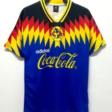 1995 Club America Away Blue Retro Soccer Jersey