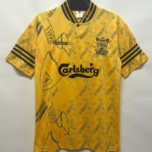 1994/96 LFC  Away Yellow Retro Soccer Jersey