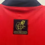 1996 Spain Home Red Retro Soccer Jersey