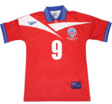 1998 Chile Home Red Retro Long Sleeve Soccer Jersey