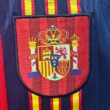 1996 Spain Home Red Retro Soccer Jersey