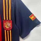 1996 Spain Home Red Retro Soccer Jersey