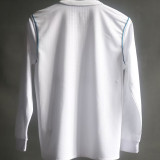 2017/18 RM Home White Retro Player Version Long Sleeve Jersey 球员版带胸前章