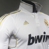 2011/12 RM Home Retro Long Sleeve Player Version Soccer Jersey 球员版
