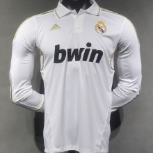 2011/12 RM Home Retro Long Sleeve Player Version Soccer Jersey 球员版