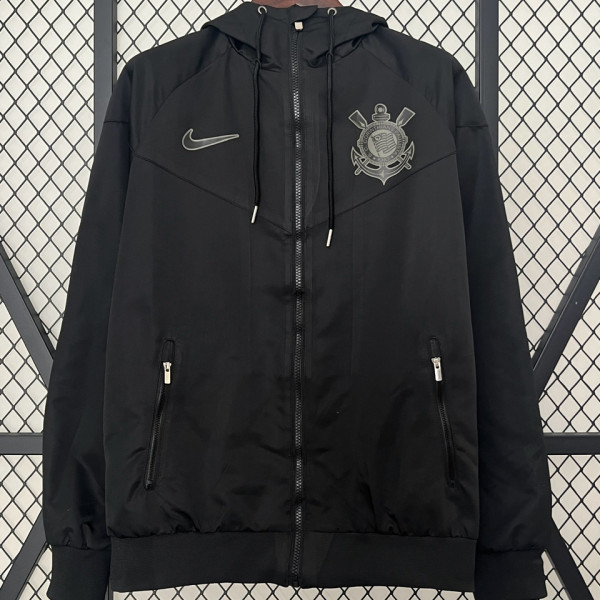 2024/25 Corinthians Black Windbreaker
