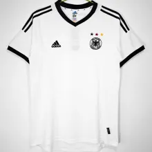 2002/03 Germany Home White Retro Soccer Jersey