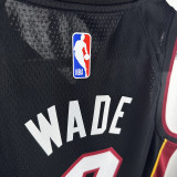 2024/25 Miami Heat WADE #3 Black Kids NBA Jersey