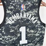 Spurs WEMBANYAMA #1  NBA Jerseys
