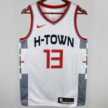 2020 Rockets HARDEN #13 White City Edition NBA Jerseys