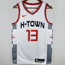 2020 Rockets HARDEN #13 White City Edition NBA Jerseys