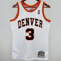 2006/07 Nuggets IVERSON #3 White Retro NBA Jerseys 热压