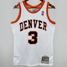 2006/07 Nuggets IVERSON #3 White Retro NBA Jerseys 热压