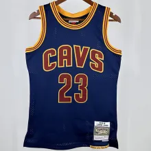 2011/12 Cleveland JAMES #23 Sapphire Blue Retro NBA Jerseys 热压