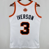 2006/07 Nuggets IVERSON #3 White Retro NBA Jerseys 热压