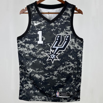 Spurs WEMBANYAMA #1  NBA Jerseys
