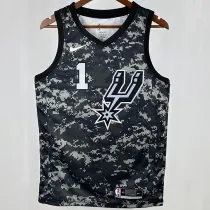 Spurs WEMBANYAMA #1  NBA Jerseys