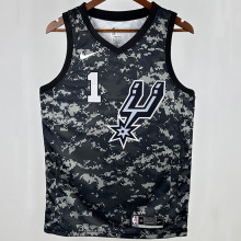 Spurs WEMBANYAMA #1  NBA Jerseys