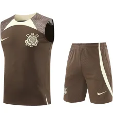 2024/25 Corinthians Brown Vest Training Jersey(A Set)