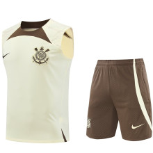 2024/25 Corinthians Off-White Vest Training Jersey(A Set)