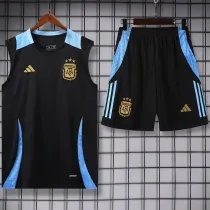 2024/25 Argentina Black Vest Training Jersey(A Set)