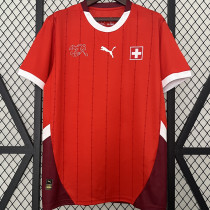 2024/25 Swizerland Home Red Fans Soccer Jersey