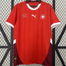 2024/25 Swizerland Home Red Fans Soccer Jersey