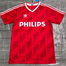 1987/88 P S V Home Red Retro Soccer Jersey