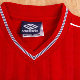 1986 England Away Red Retro Soccer Jersey