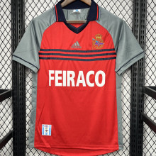 1998/1999 Deportivo La Coruna Red Retro Soccer Jersey