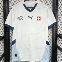 2024/25 Swizerland Away White Fans Soccer Jersey