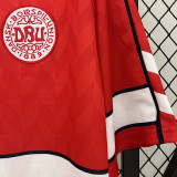 1988 Denmark Home Red Retro Soccer Jersey