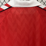 1988 Denmark Home Red Retro Soccer Jersey