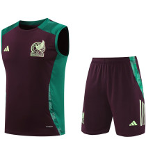 2025 Mexico Brown Vest Training Jersey(A Set)