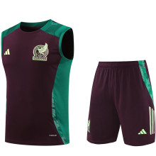 2025 Mexico Brown Vest Training Jersey(A Set)