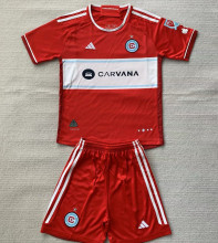 2024/25 Chicago Fire Home Red Kids Soccer Jersey  芝加哥火焰