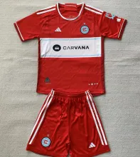 2024/25 Chicago Fire Home Red Kids Soccer Jersey  芝加哥火焰