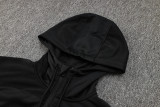 2025 In Milan Black Hoody Zipper Jacket