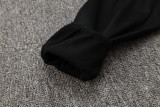 2025 In Milan Black Hoody Zipper Jacket