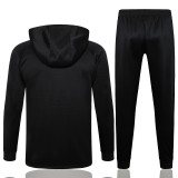 2025 In Milan Black Hoody Zipper Jacket