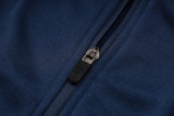 2025 France Sapphire Blue Hoody Zipper Jacket