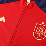 2025 Spain Red Jacket Tracksuit